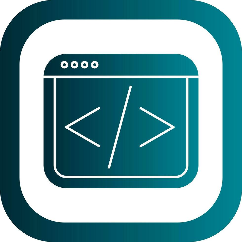Web coding Vector Icon Design