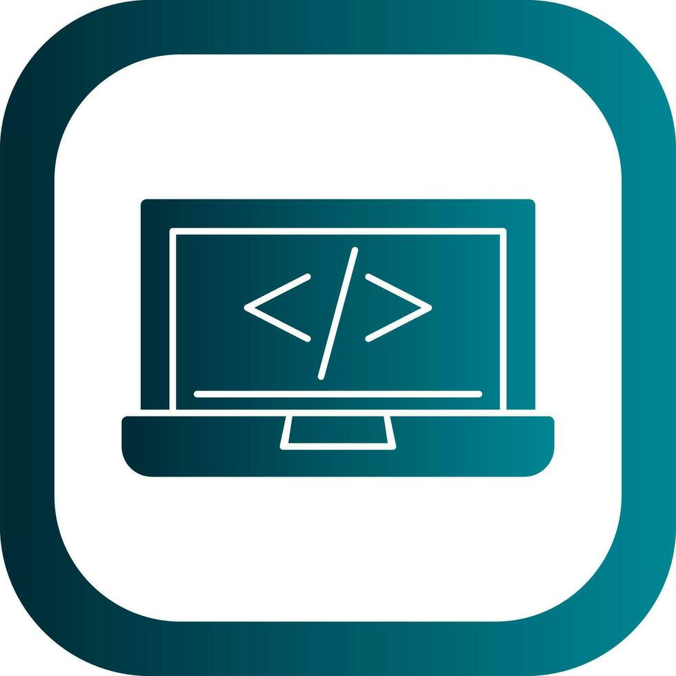 code programming Vector Icon Design