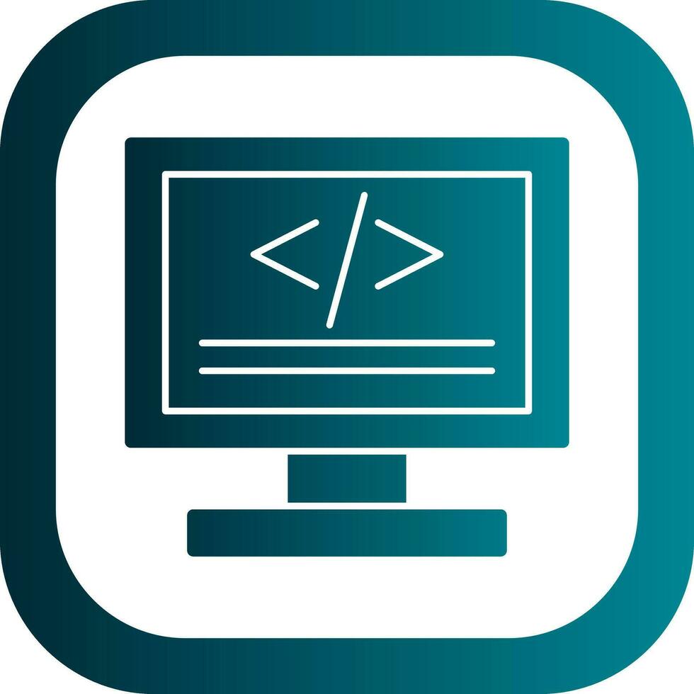 Coding Vector Icon Design
