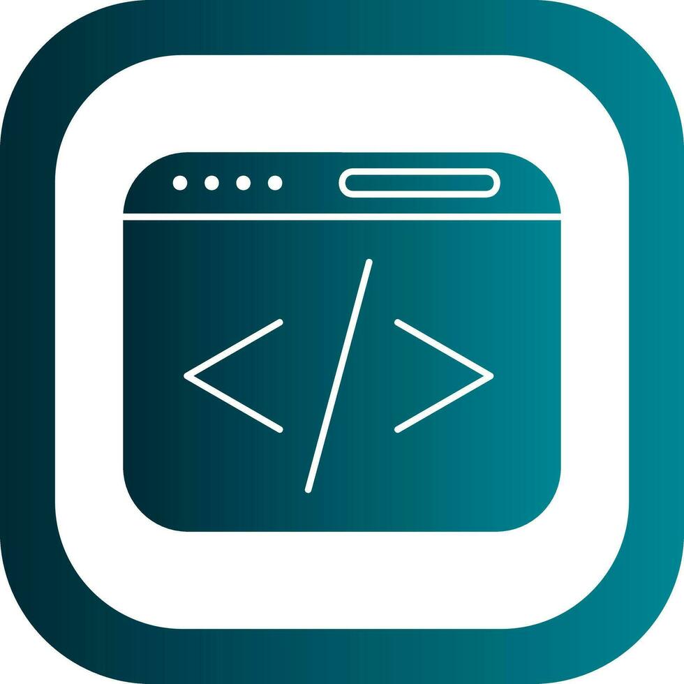 Web coding Vector Icon Design
