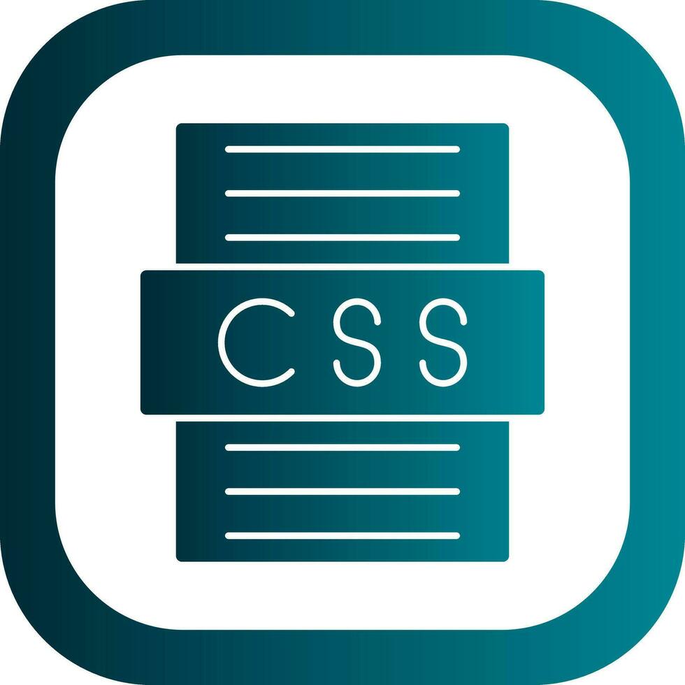 diseño de icono de vector de archivo css