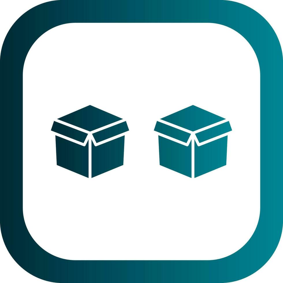 diseño de icono de vector de cajas