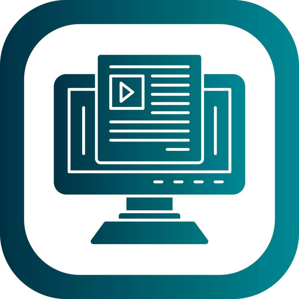 Blogging Vector Icon Design