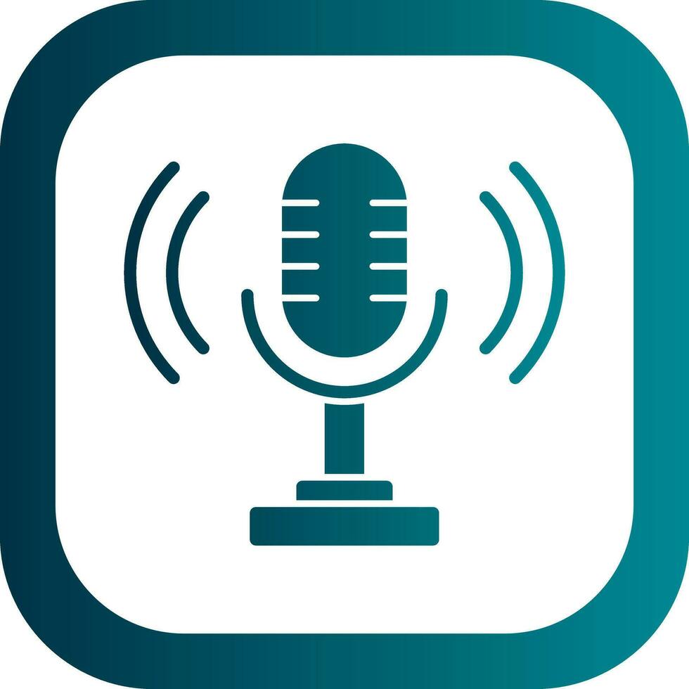 Podcast Vector Icon Design