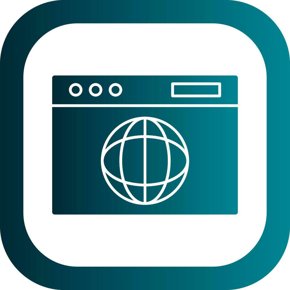 Web browser Vector Icon Design