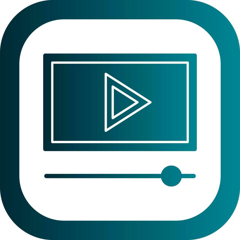 diseño de icono de vector de vídeo