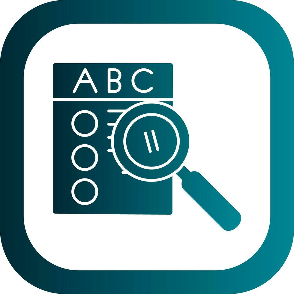 Spell check Vector Icon Design