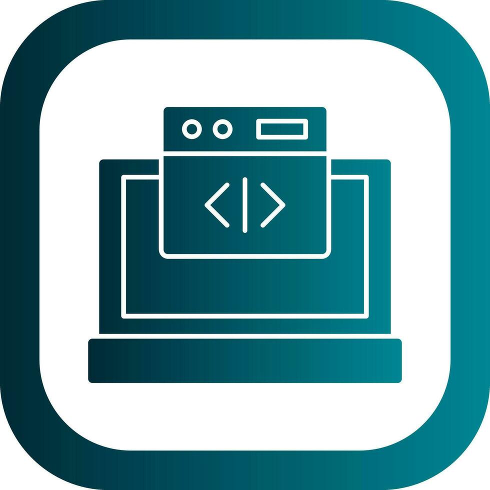 Web coding Vector Icon Design