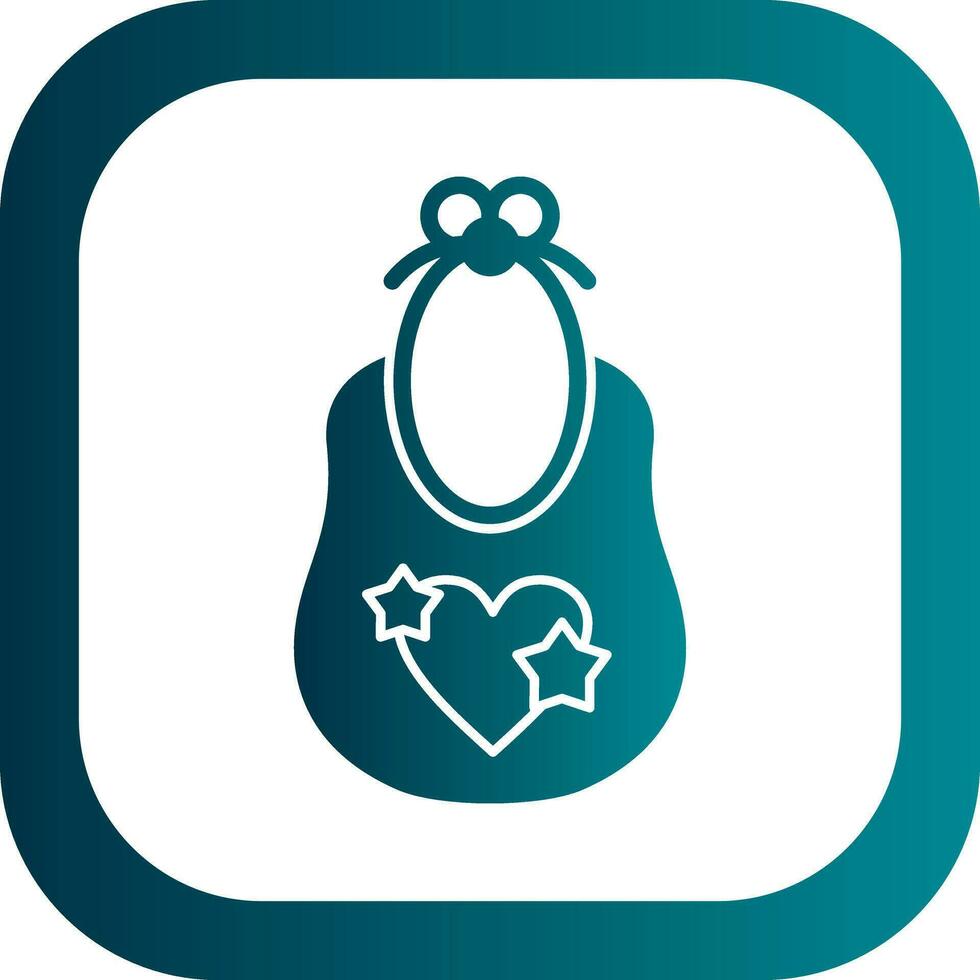 Baby bib Vector Icon Design