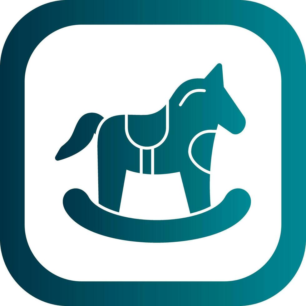 caballo juguete vector icono diseño