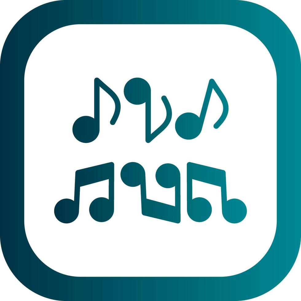 Musical note Vector Icon Design