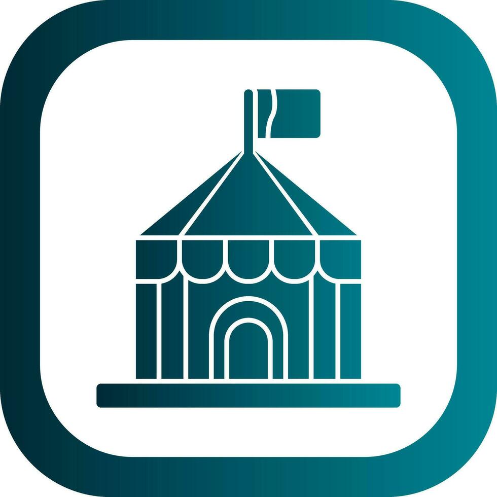 Circus tent Vector Icon Design