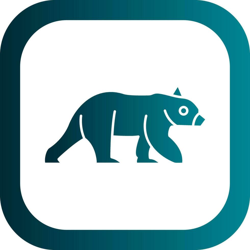 diseño de icono de vector de oso