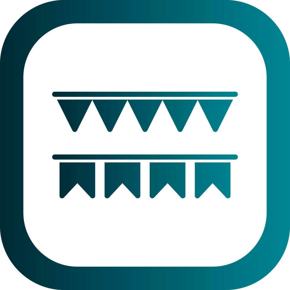 Decorative flag Vector Icon Design
