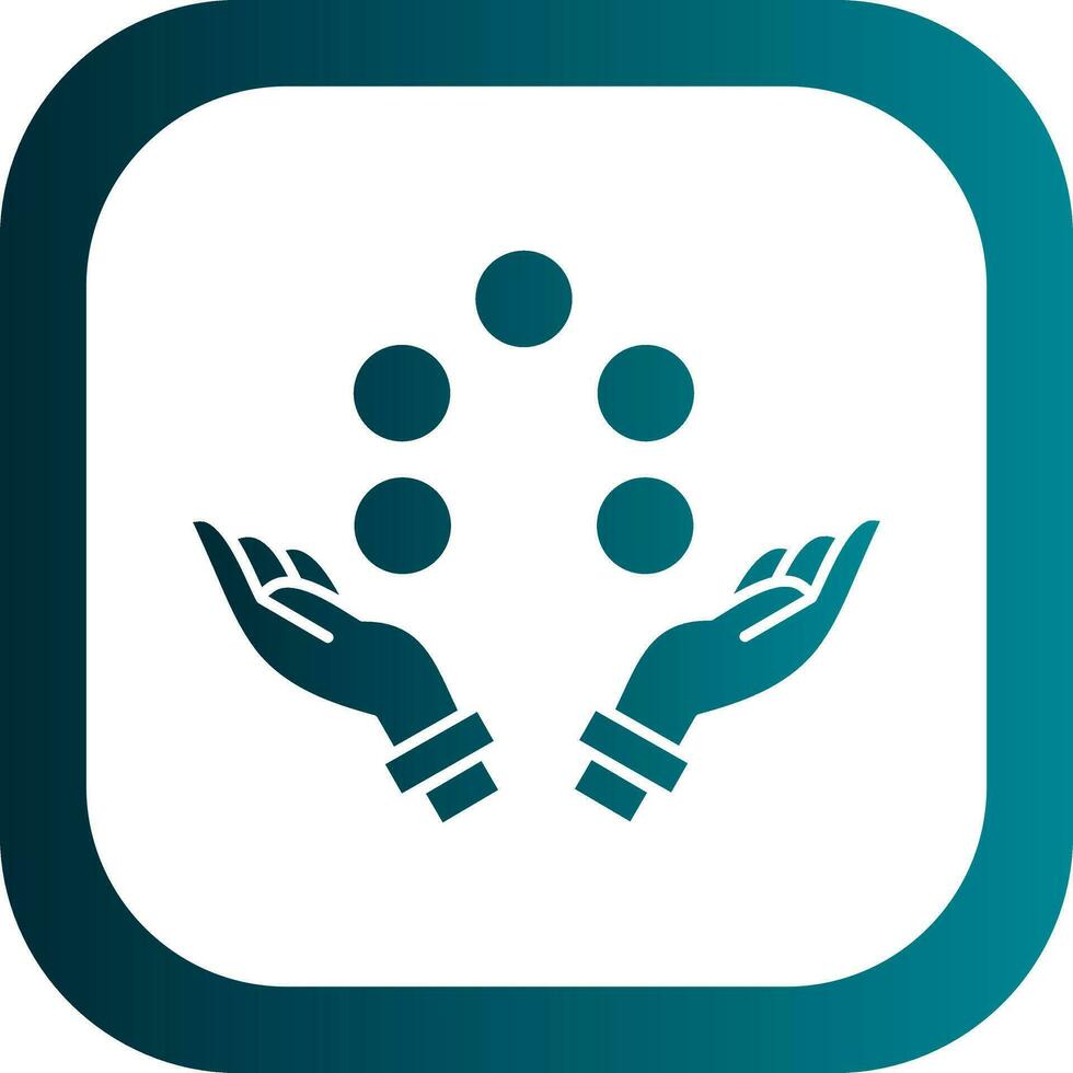 Juggling ball Vector Icon Design