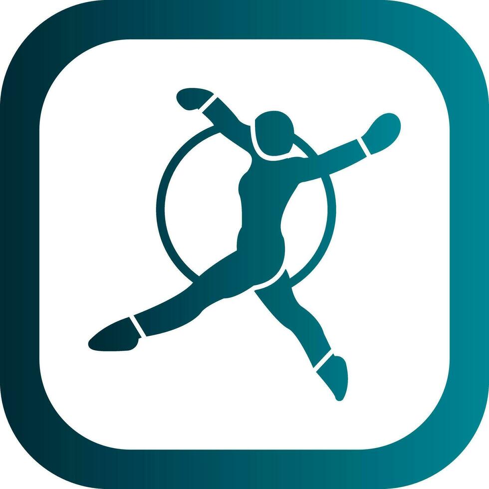 Trapeze artist Vector Icon Design