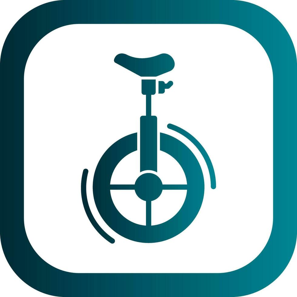 Unicycle Vector Icon Design