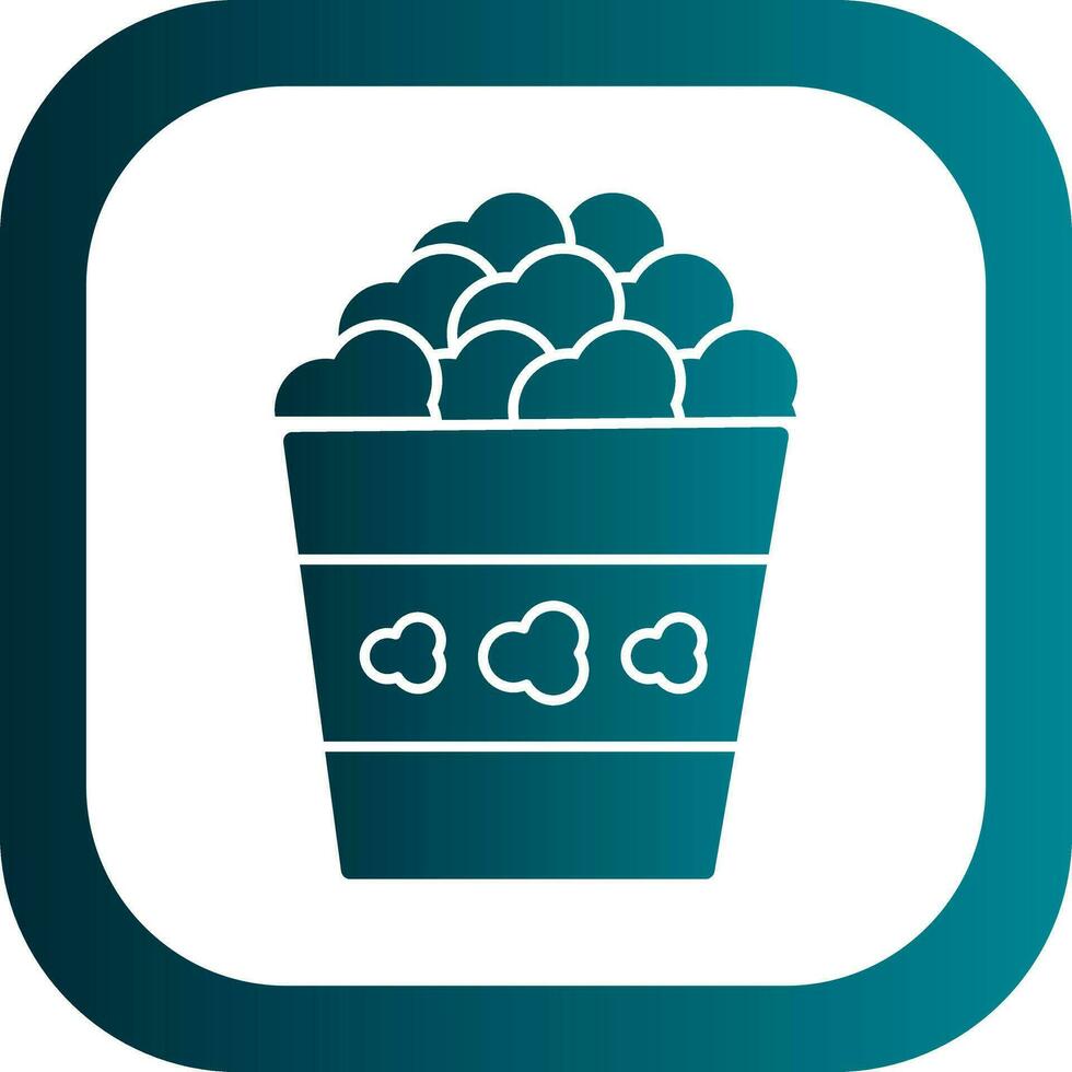 Popcorn Vector Icon Design