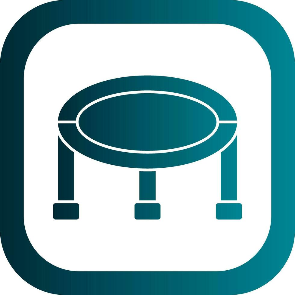 Trampoline Vector Icon Design