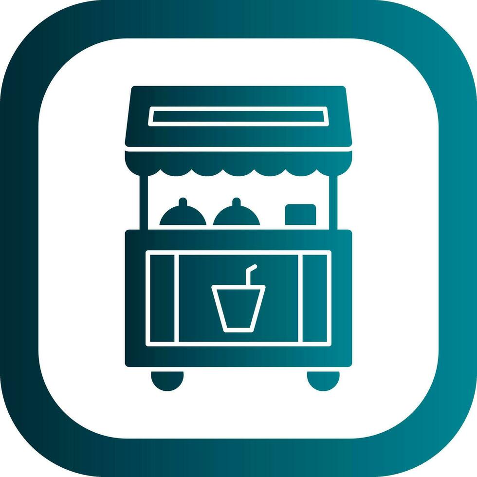 Food stand Vector Icon Design