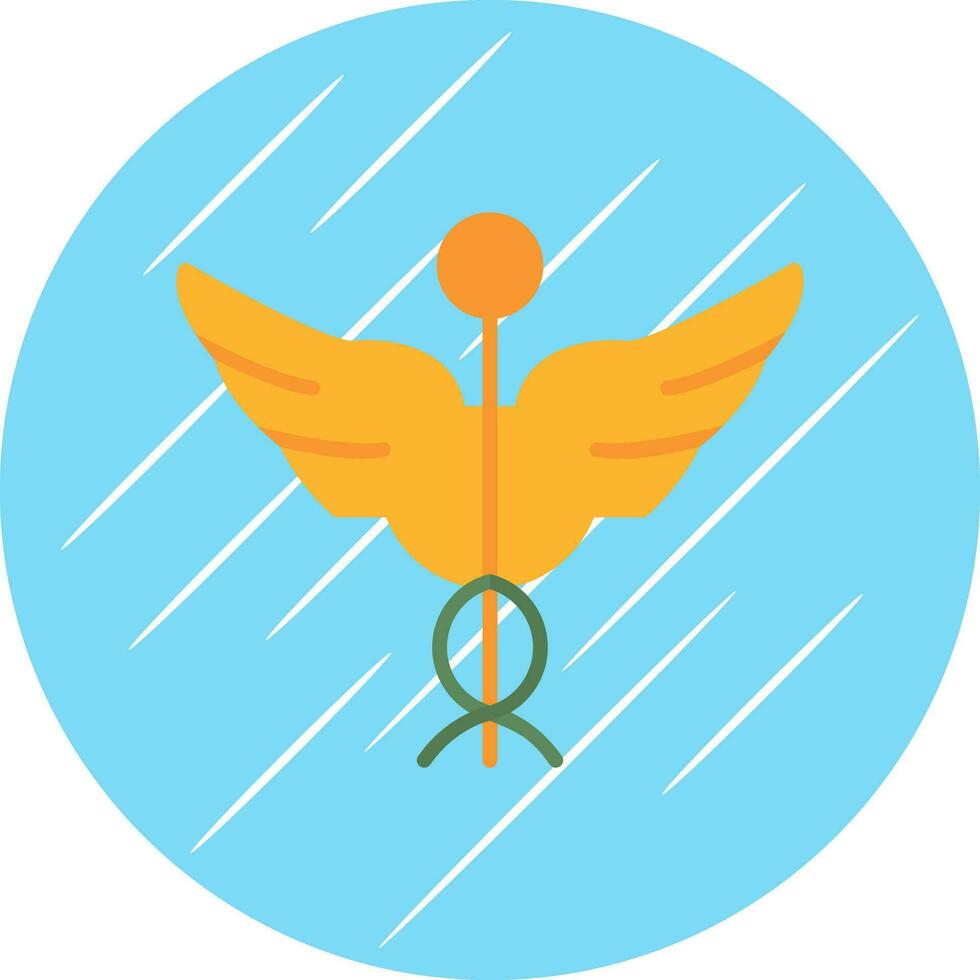 Caduceus Vector Icon Design