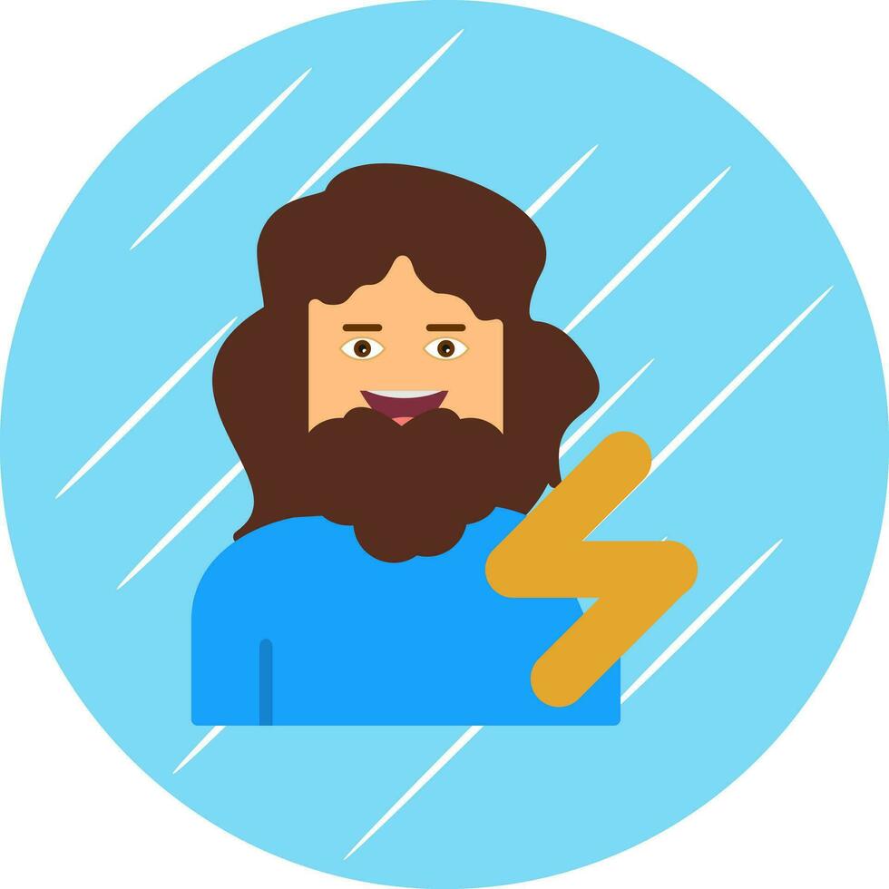 Zeus Vector Icon Design