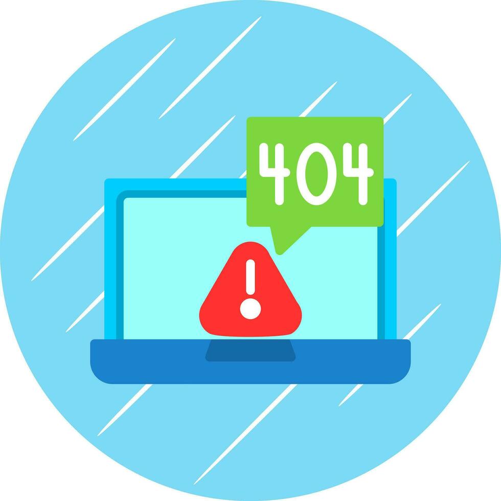 404 error Vector Icon Design