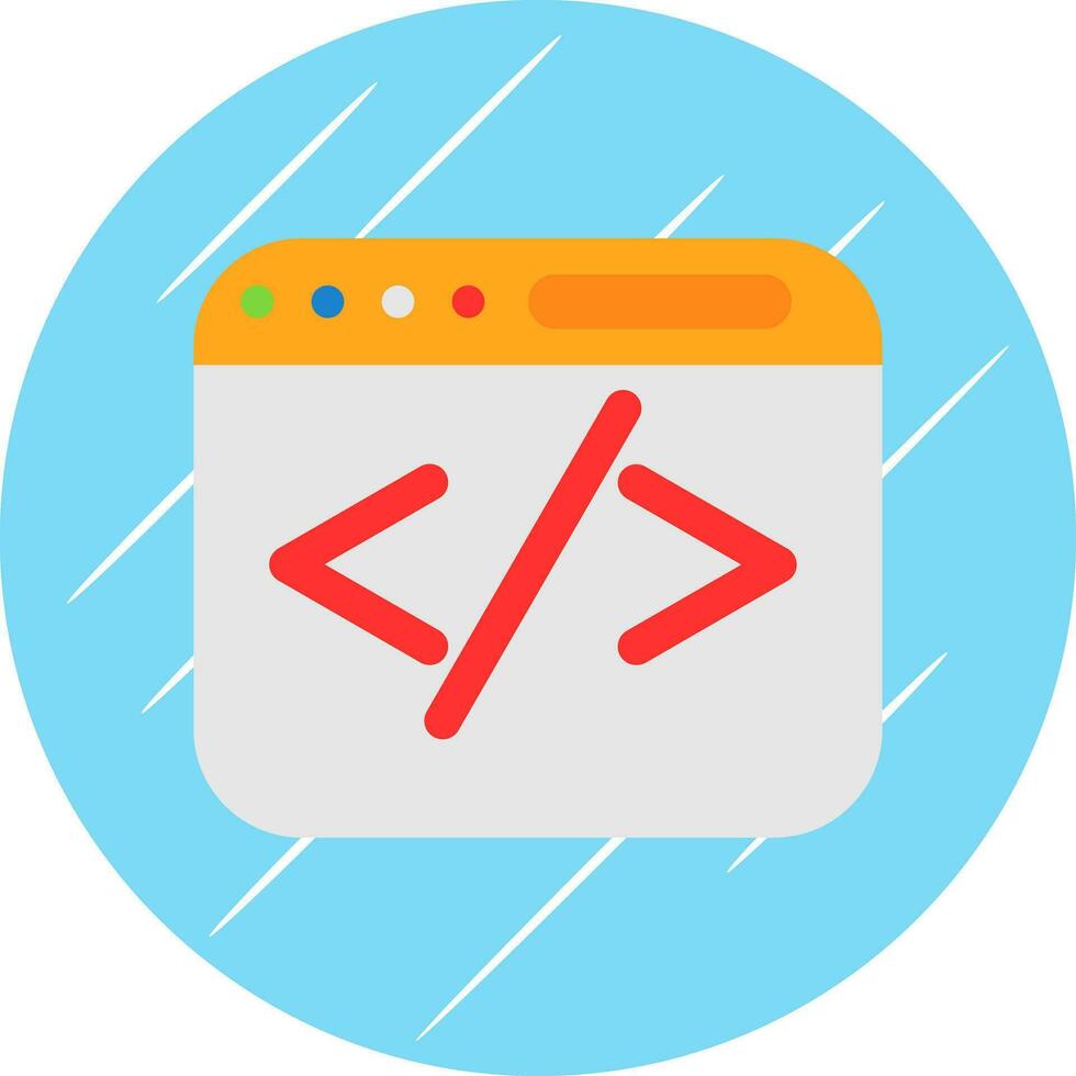 Web coding Vector Icon Design