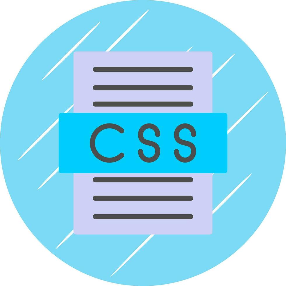 diseño de icono de vector de archivo css