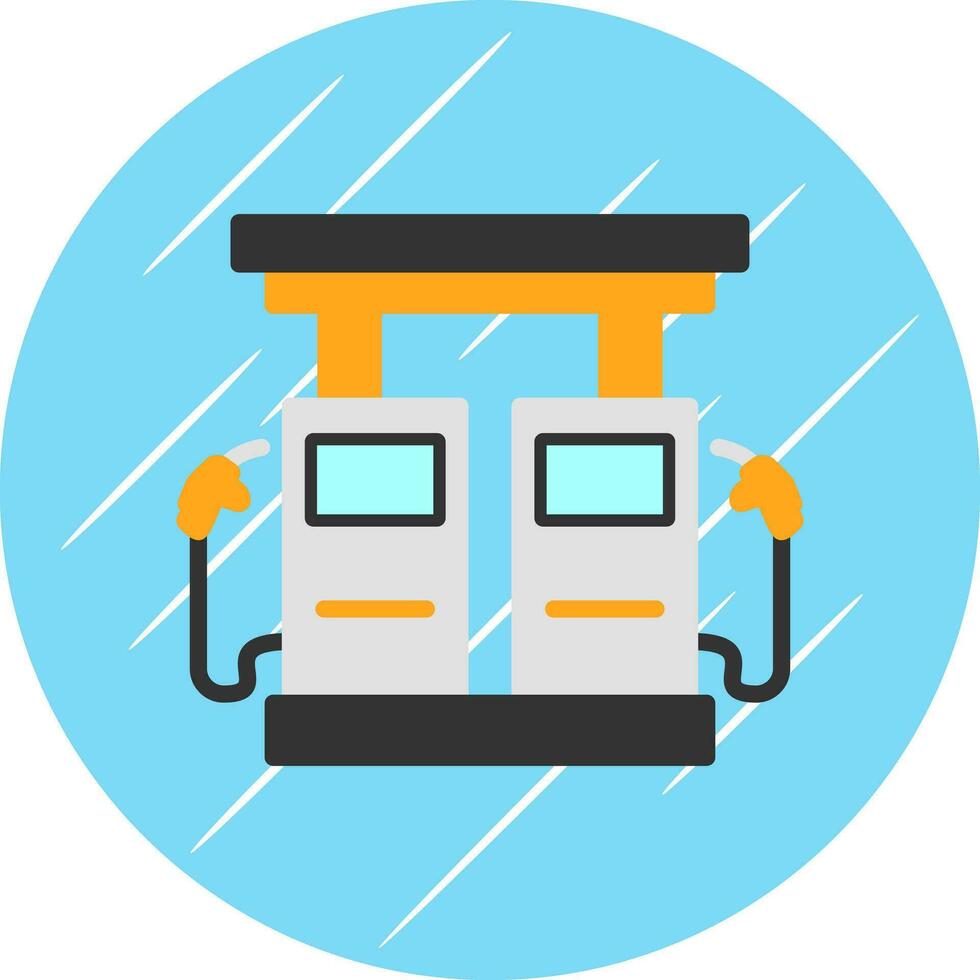 Gas station Vector Icon Design