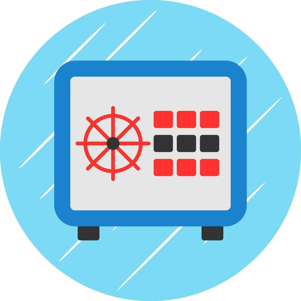 Safe locker Vector Icon Design