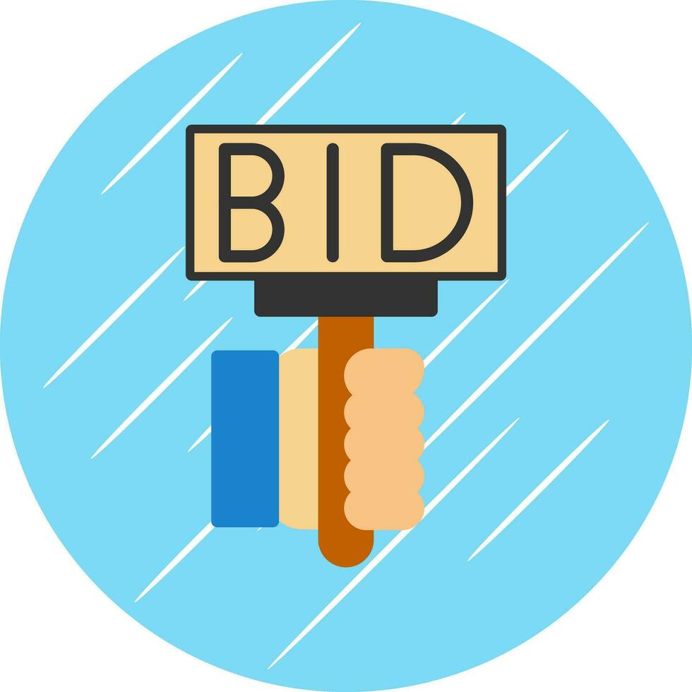 Bid Vector Icon Design