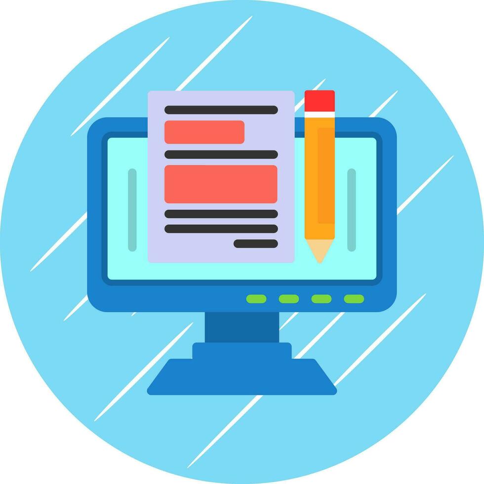 Blogger Vector Icon Design