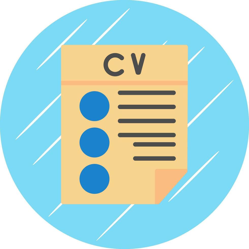 CV Vector Icon Design