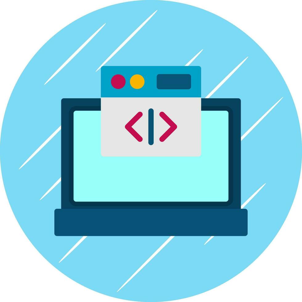 Web coding Vector Icon Design