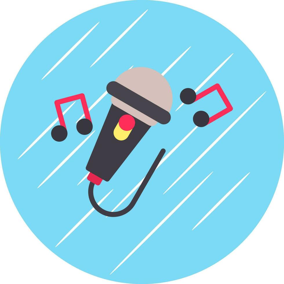 Singing Vector Icon Design