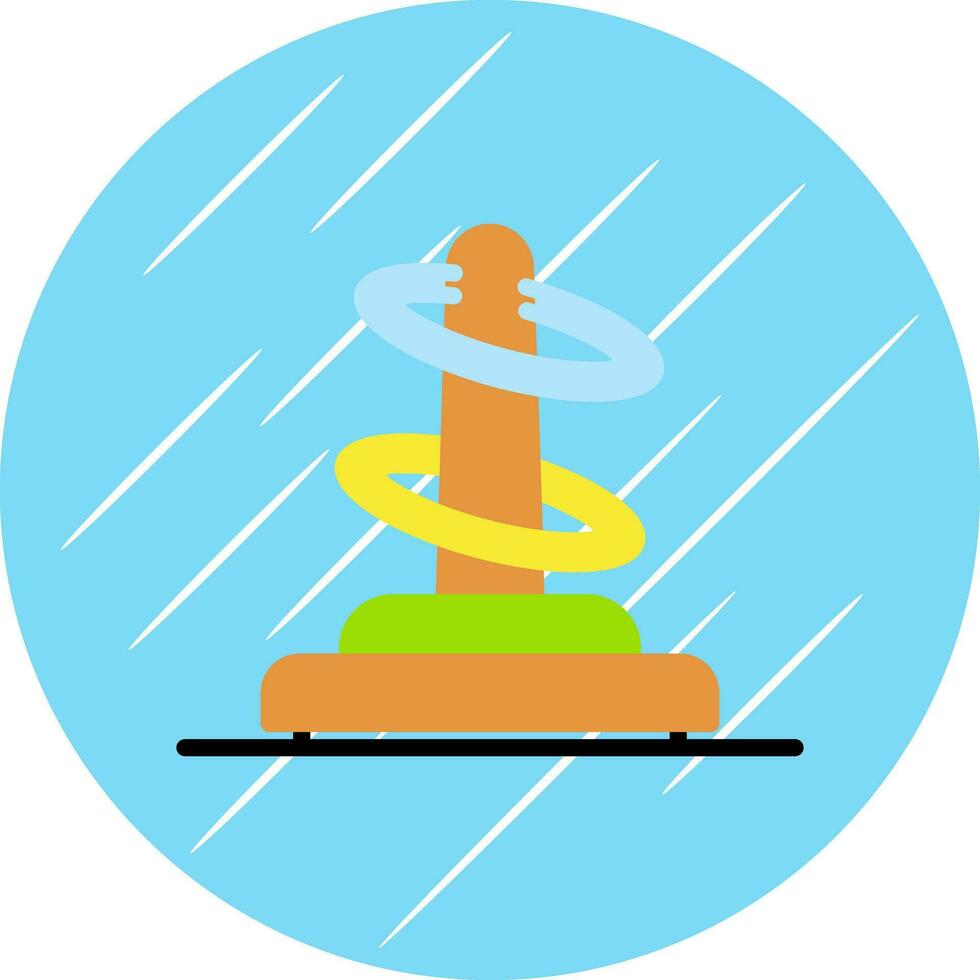 Ring toss Vector Icon Design
