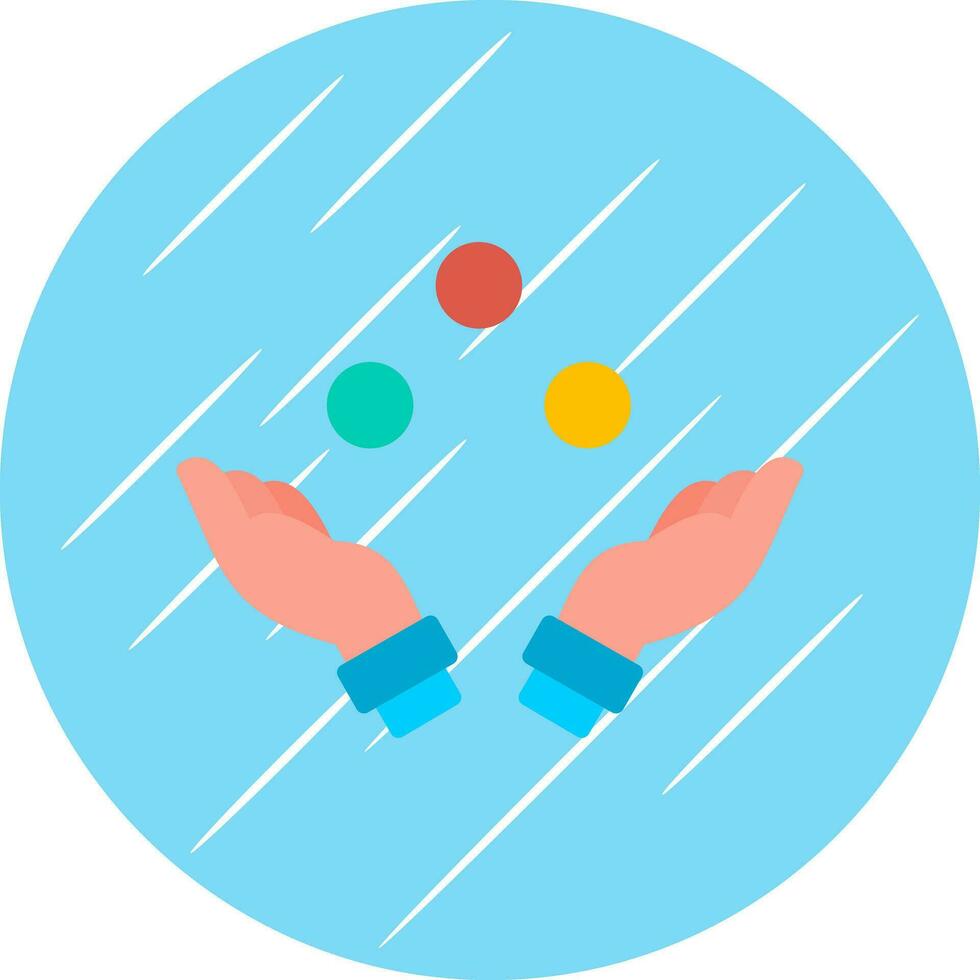 Juggling Vector Icon Design