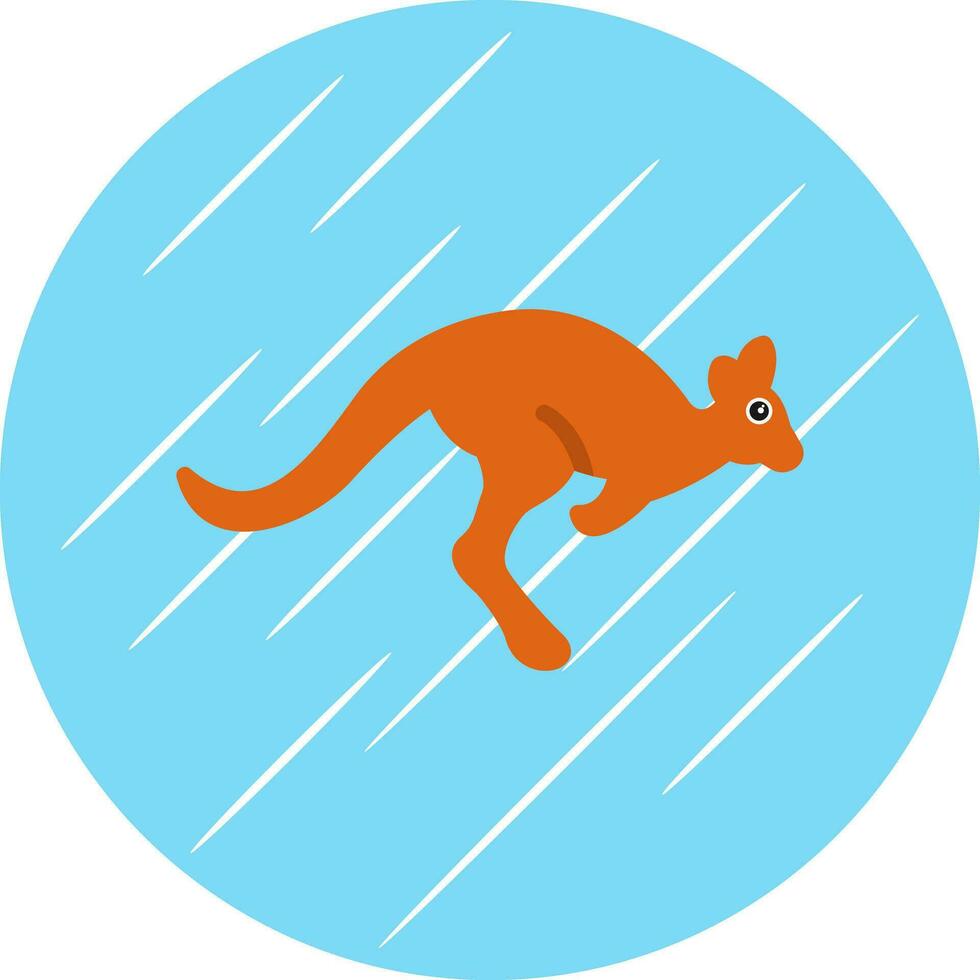 Kangaroo Vector Icon Design