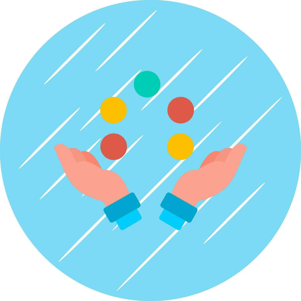 Juggling ball Vector Icon Design