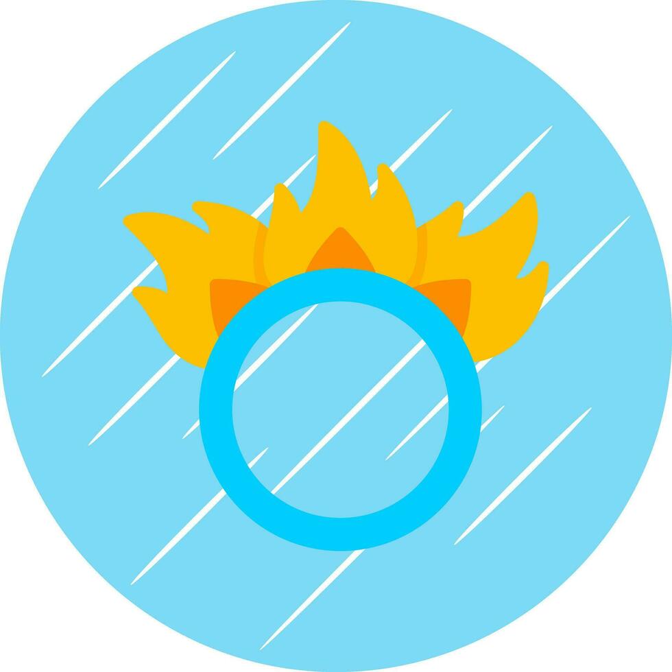Ring of fire Vector Icon Design