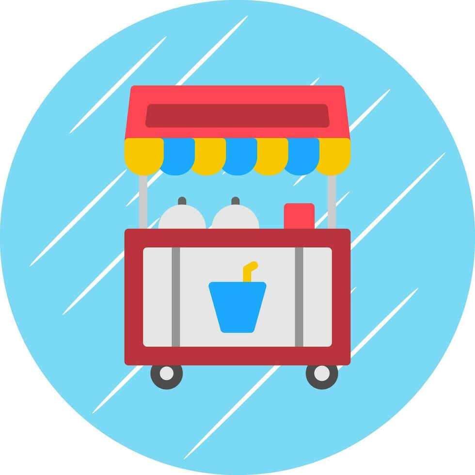 Food stand Vector Icon Design