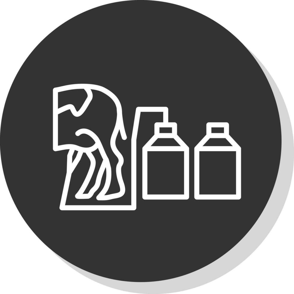 Milking Vector Icon Design