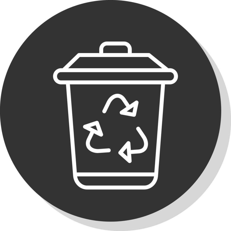 Recycle bin Vector Icon Design