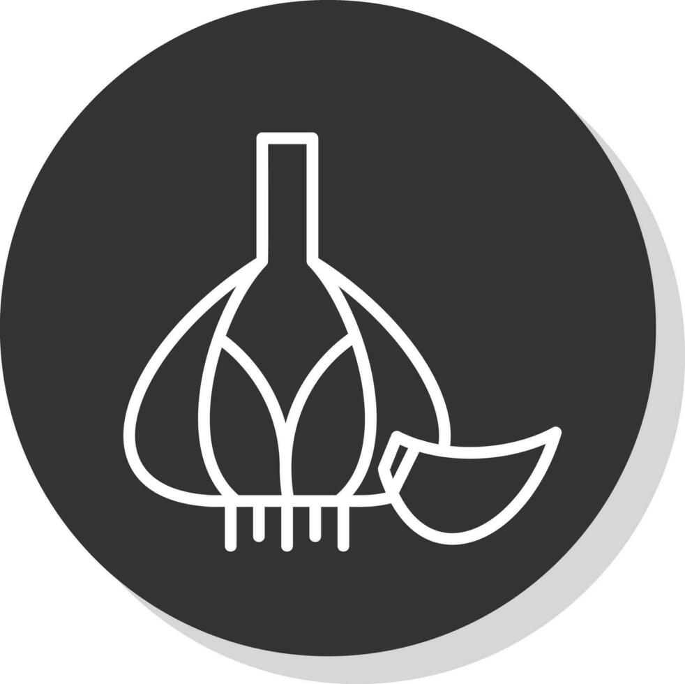 Garlic Vector Icon Design