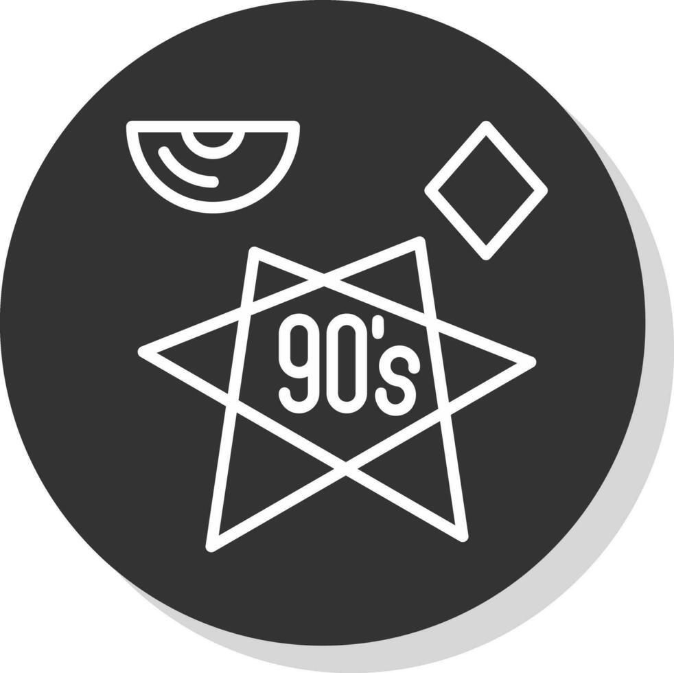 90s vector icono diseño