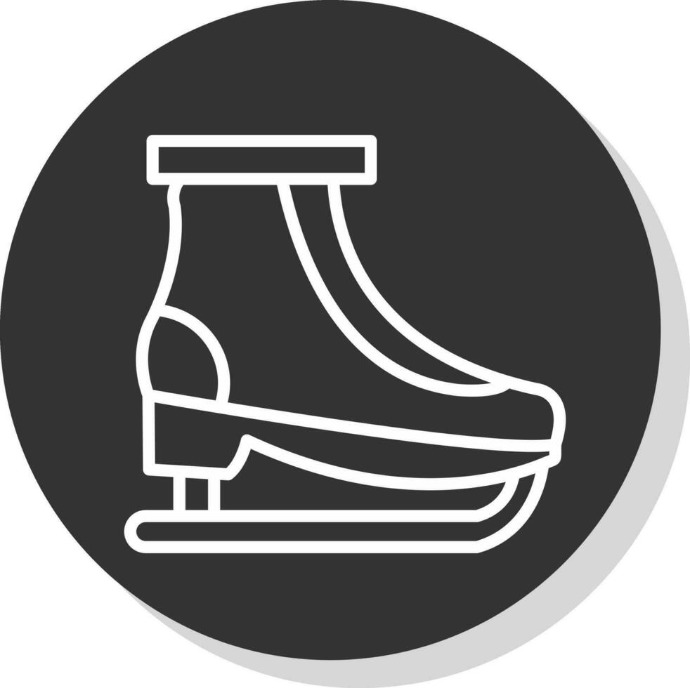 diseño de icono de vector de patinaje sobre hielo