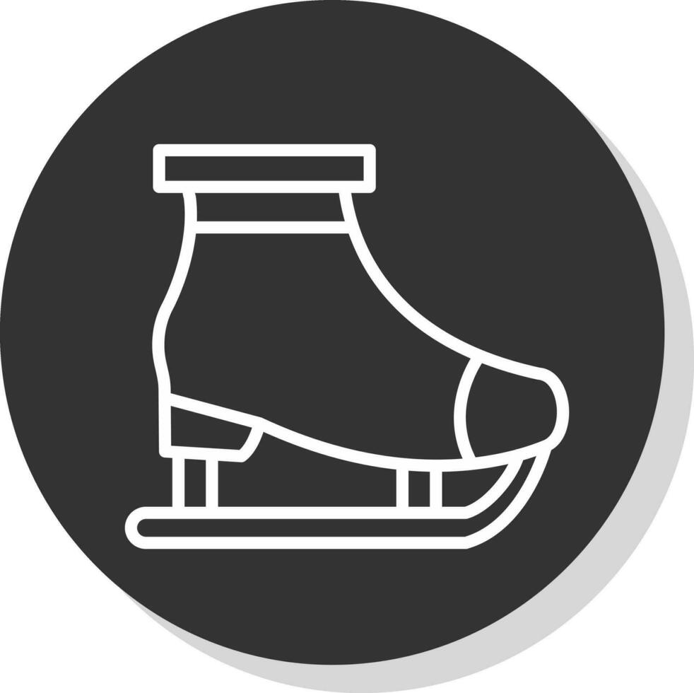 diseño de icono de vector de patinaje sobre hielo