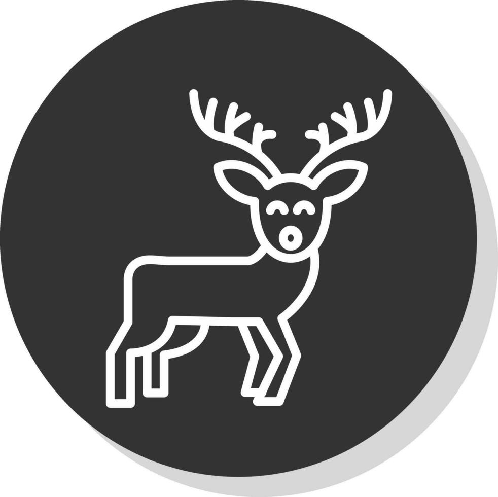 Reindeer Vector Icon Design