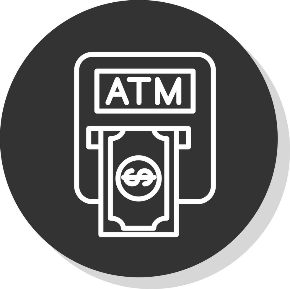 Atm machine Vector Icon Design